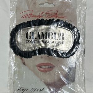 Marilyn Monroe Women’s Black and Gold Night Sleep Mask Eye Blindfold Cover